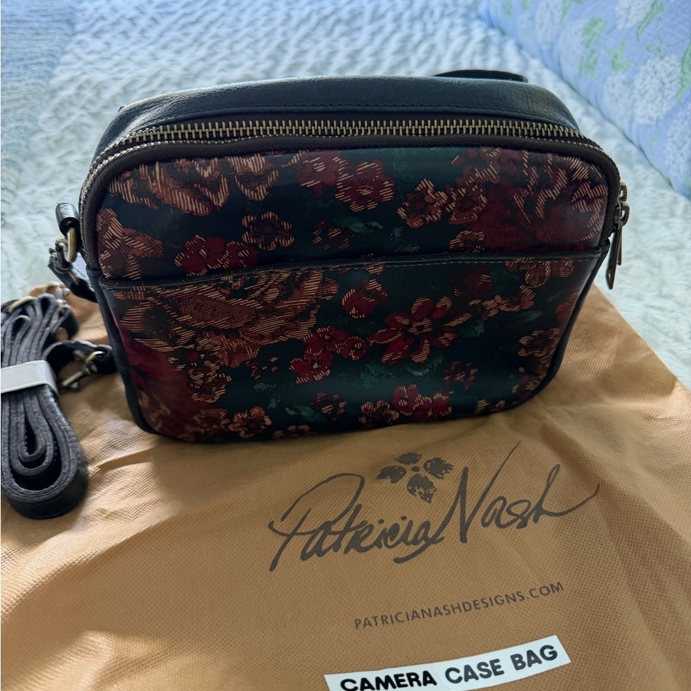 Patricia Nash Multicolor Floral Camera Bag